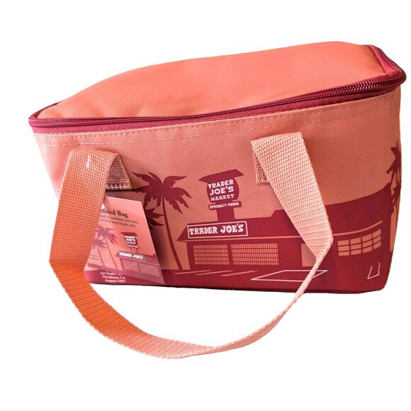 Trader Joe's Mini Insulated Pink Lunch Bag New - Picture 3 of 4